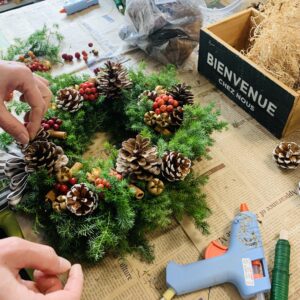 クリスマスリース教室 金沢区