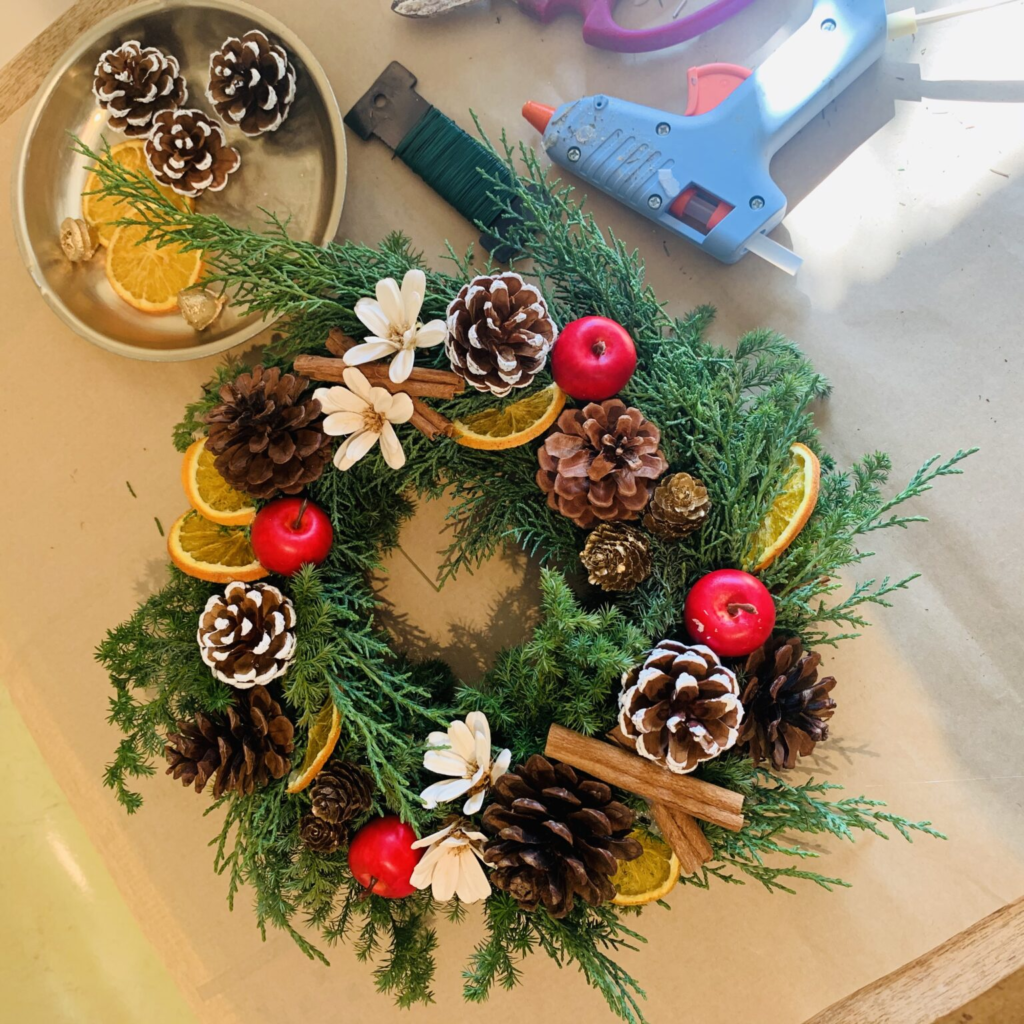 クリスマスリース教室　つけ放題