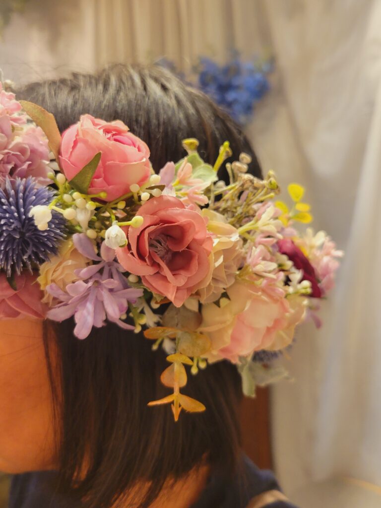 ウェディングで使える花冠レッスン