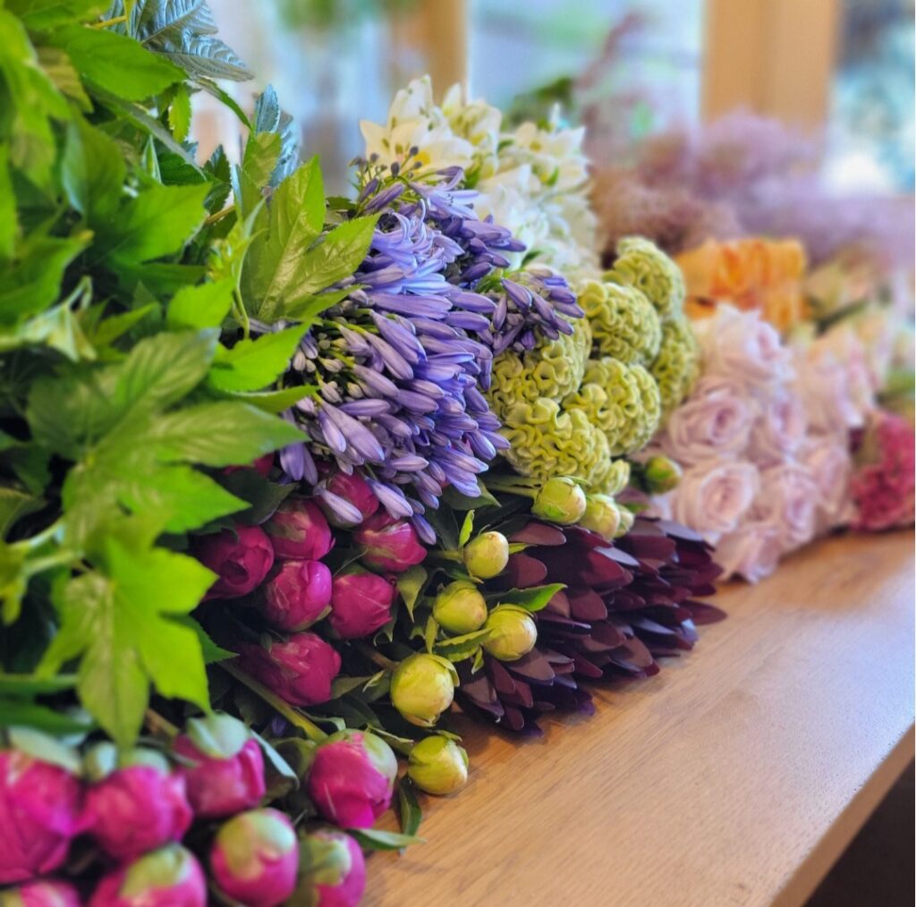 お花屋さんのためのレッスン　花束レッスン名古屋　プロ向け花束の作り方講座