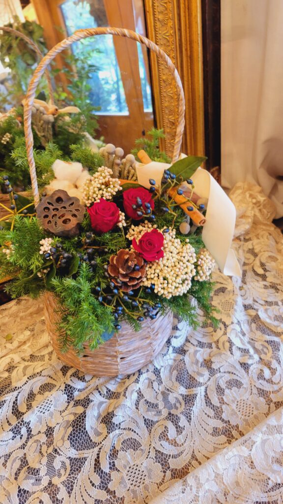 横浜　クリスマスアレンジメント教室　単発