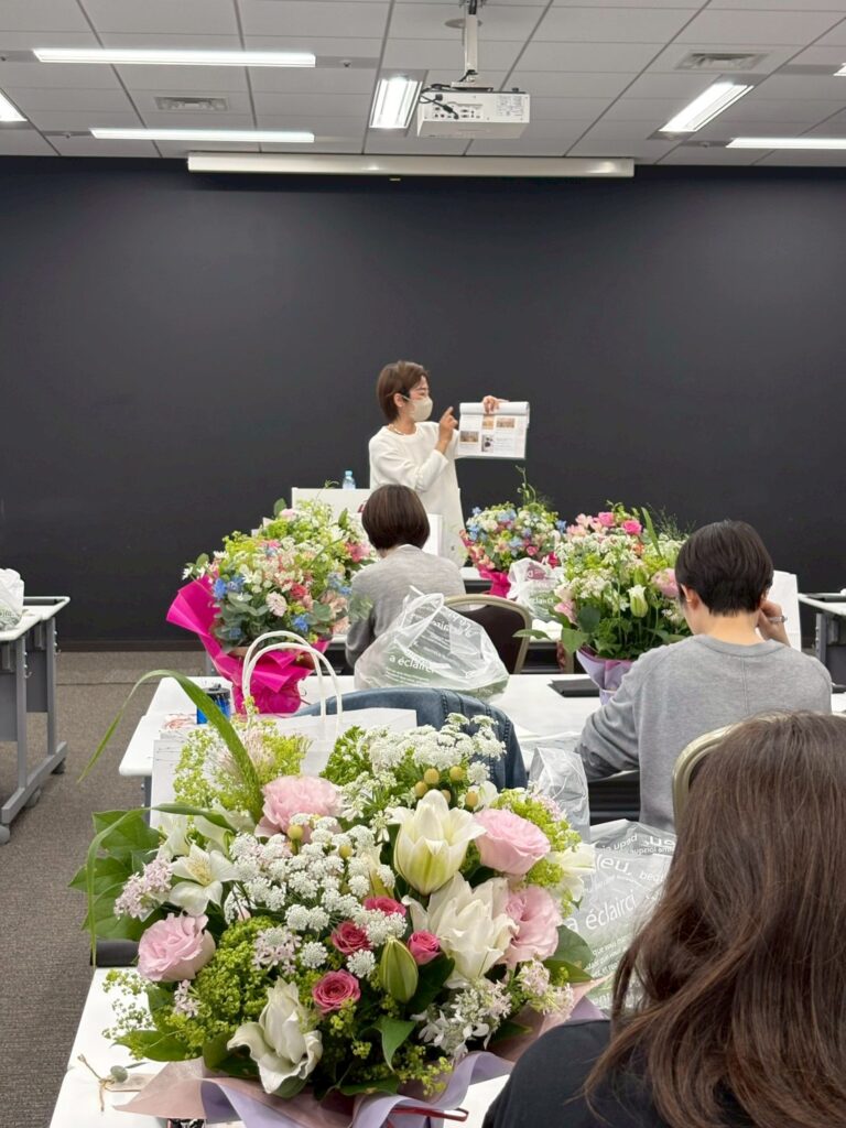 アレンジメントの早い作り方　花屋のスキルアップ
